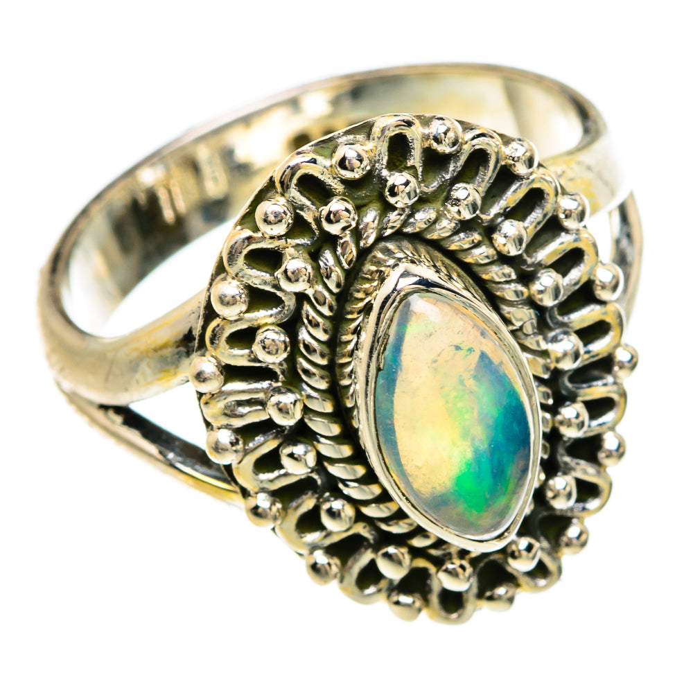 Ethiopian Opal Rings handcrafted by Ana Silver Co - RING81498