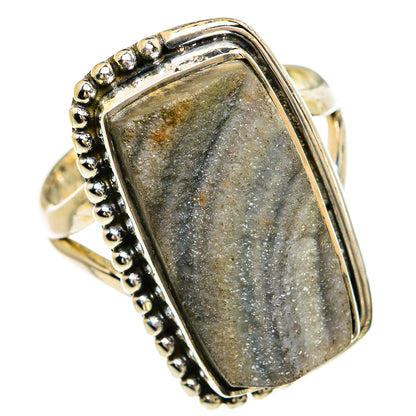 Desert Druzy Rings handcrafted by Ana Silver Co - RING81501