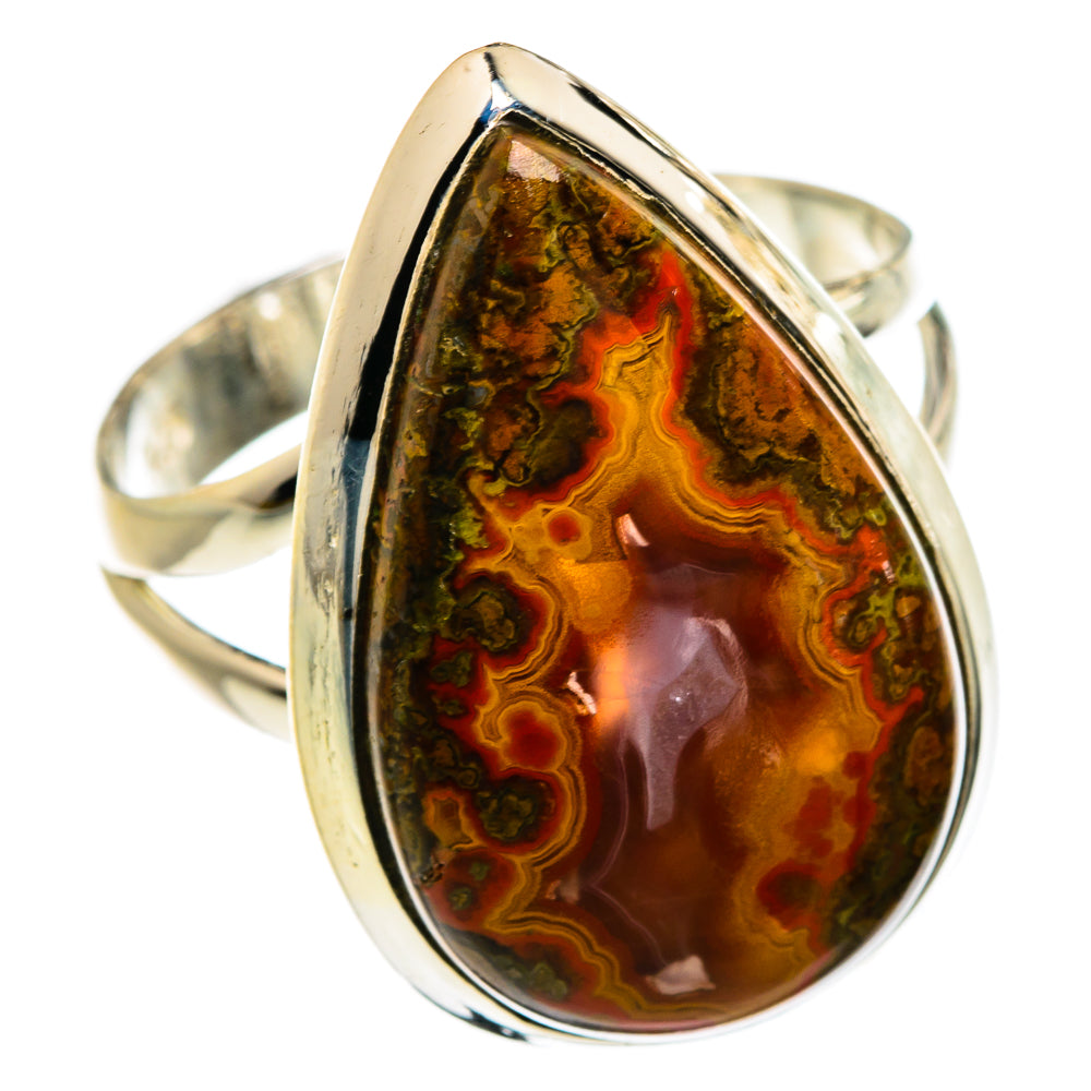 Moroccan Agate Rings handcrafted by Ana Silver Co - RING81516