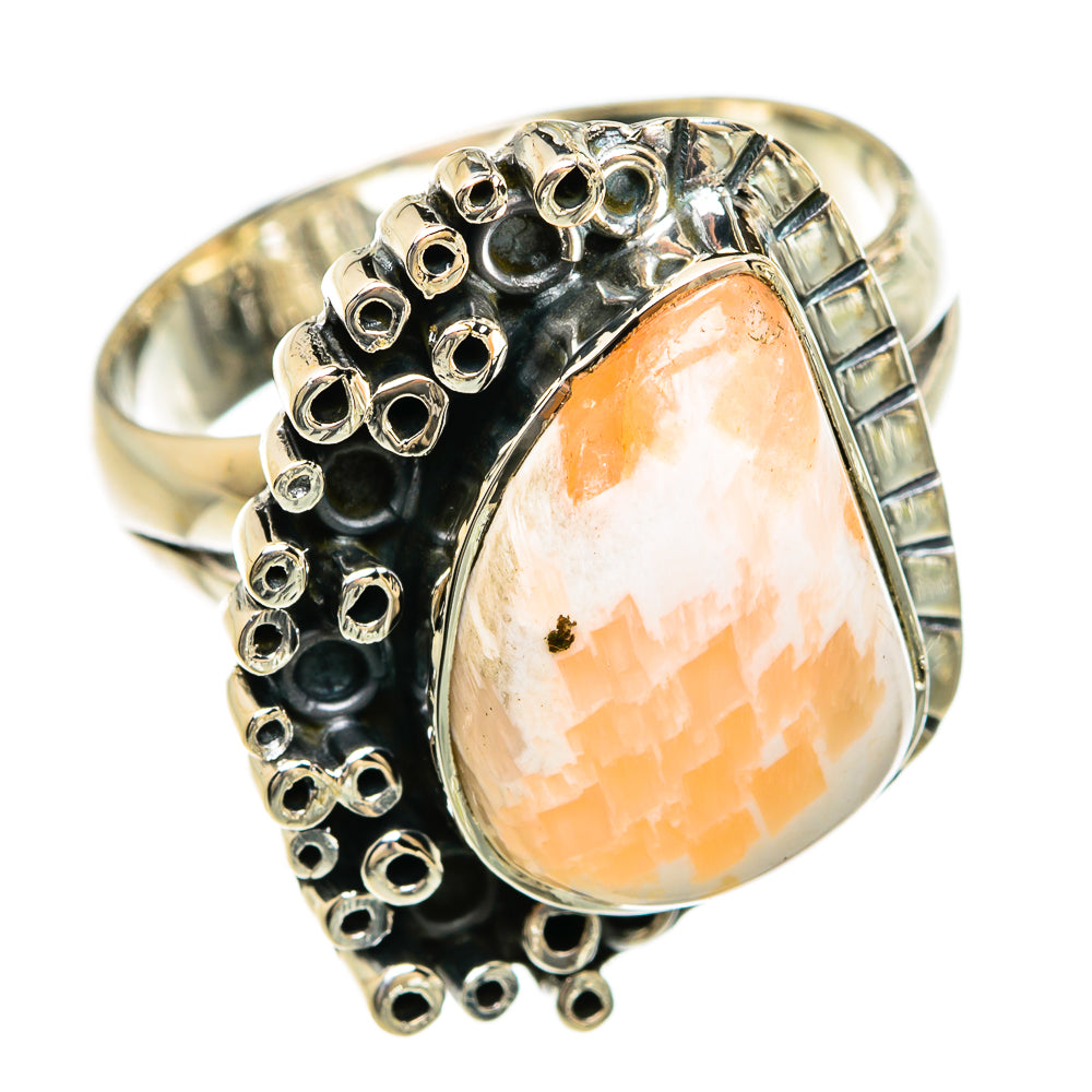 Scolecite Rings handcrafted by Ana Silver Co - RING81518