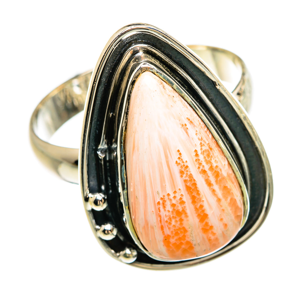 Scolecite Rings handcrafted by Ana Silver Co - RING81519