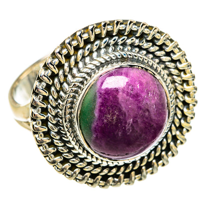 Ruby Zoisite Rings handcrafted by Ana Silver Co - RING81521