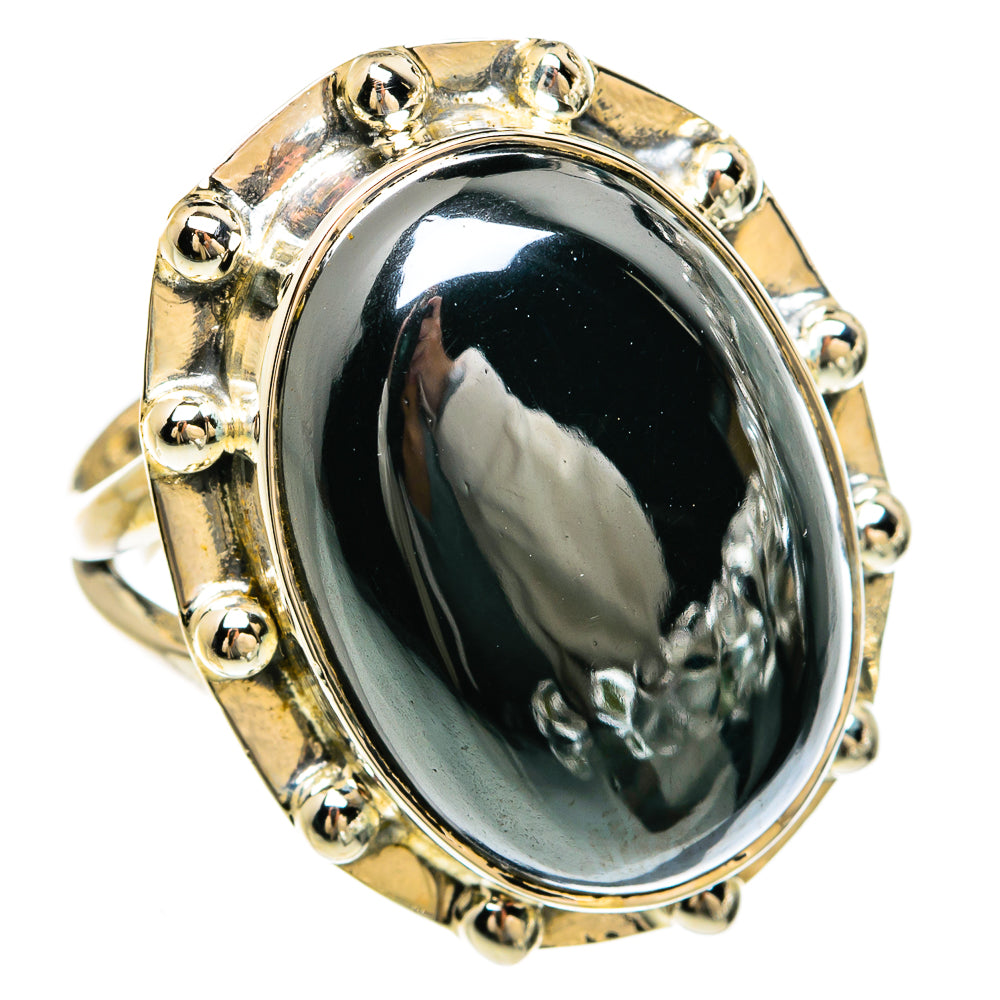 Hematite Rings handcrafted by Ana Silver Co - RING81537