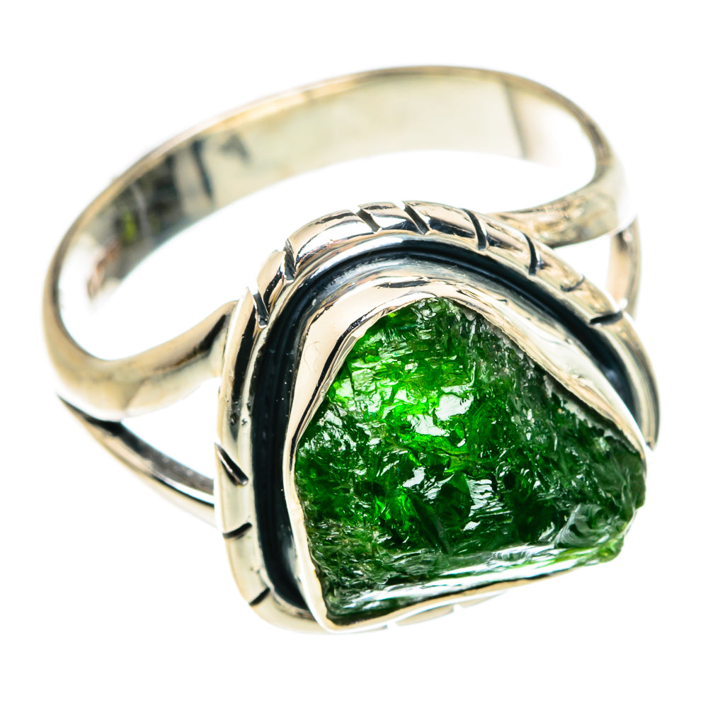 Chrome Diopside Rings handcrafted by Ana Silver Co - RING81548