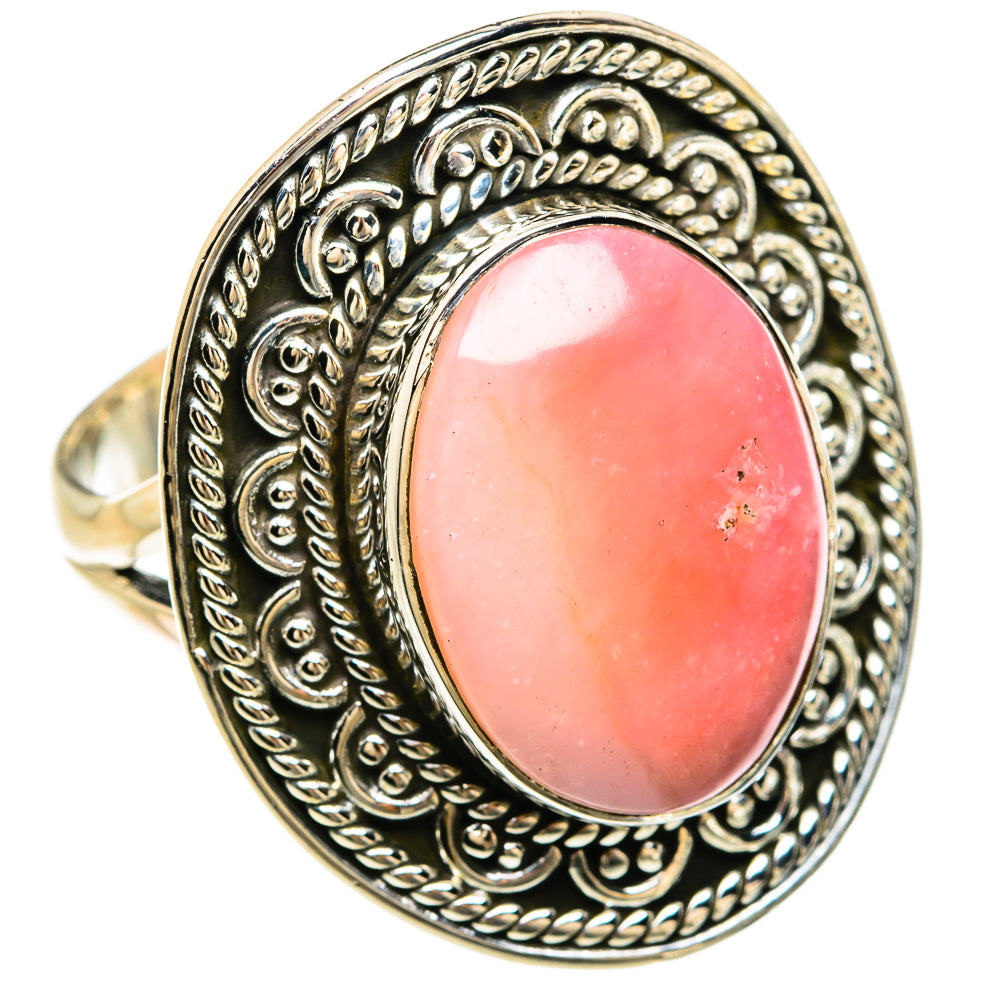 Pink Opal Rings handcrafted by Ana Silver Co - RING81558