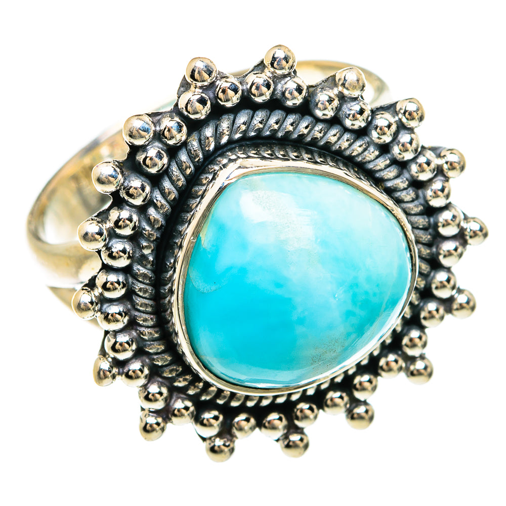 Larimar Rings handcrafted by Ana Silver Co - RING81574