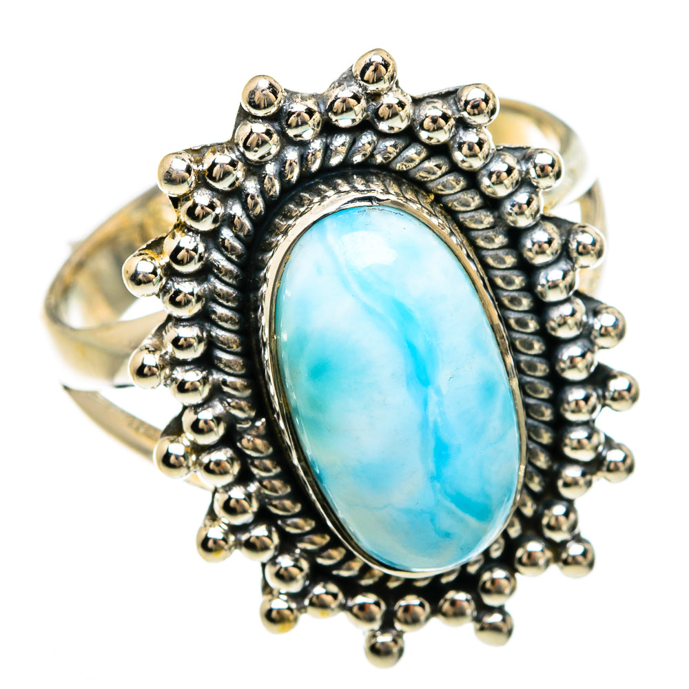 Larimar Rings handcrafted by Ana Silver Co - RING81577