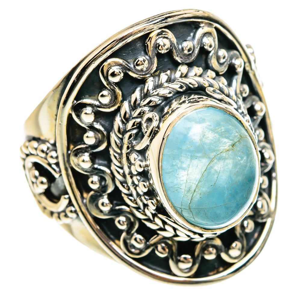 Aquamarine Rings handcrafted by Ana Silver Co - RING81580