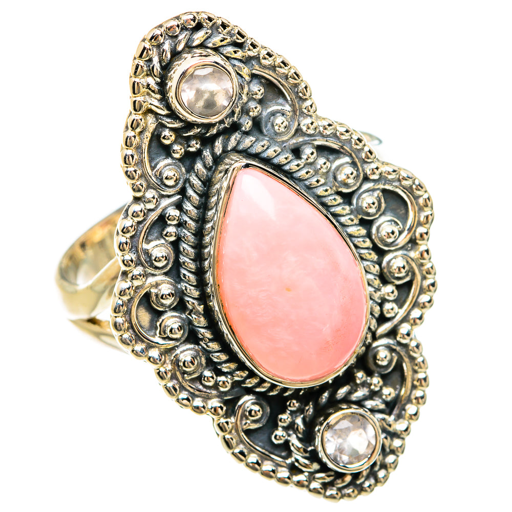 Pink Opal Rings handcrafted by Ana Silver Co - RING81589