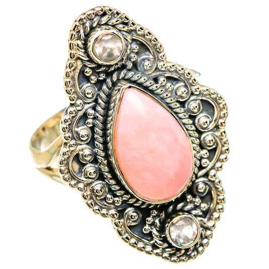 Pink Opal Rings handcrafted by Ana Silver Co - RING81589
