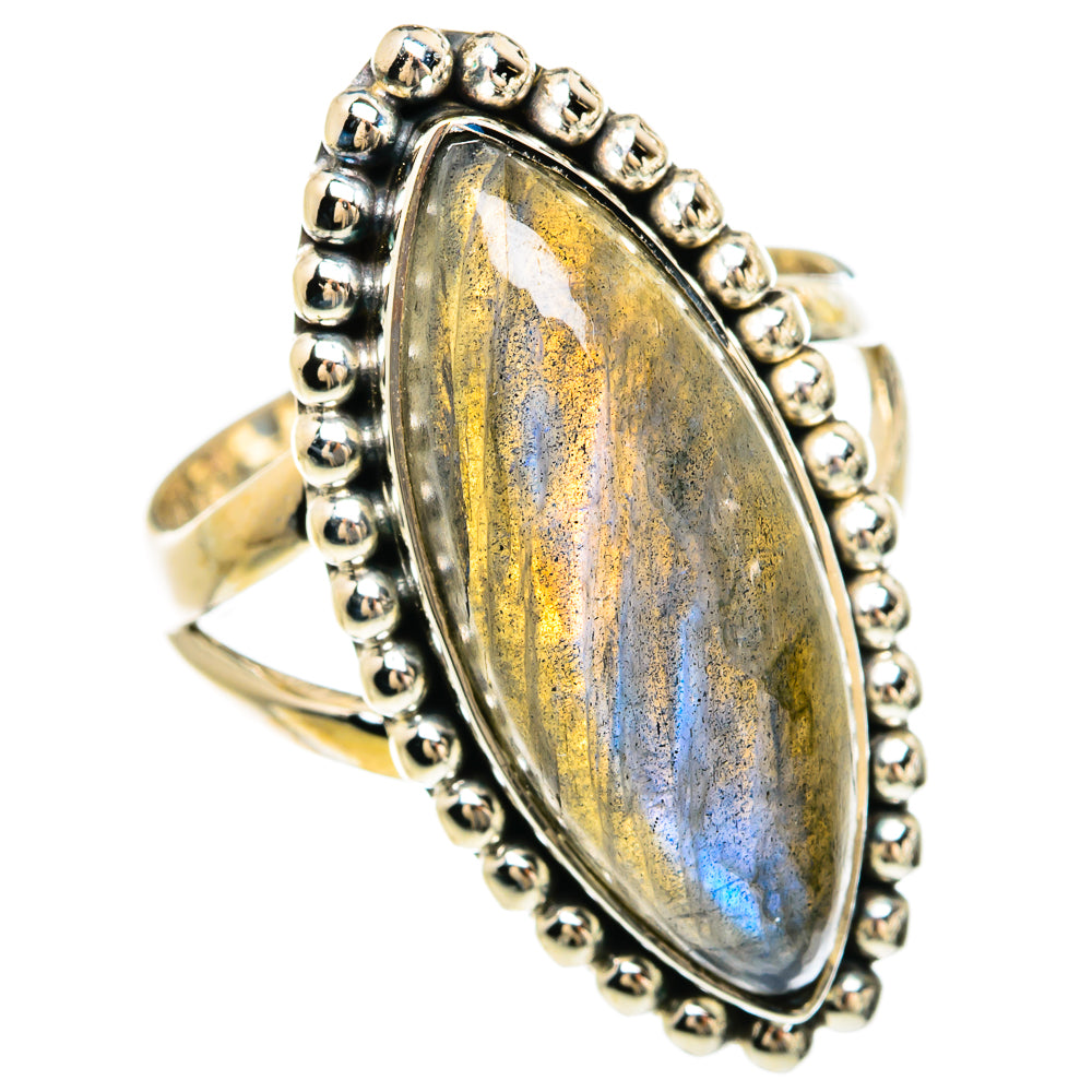 Labradorite Rings handcrafted by Ana Silver Co - RING81603