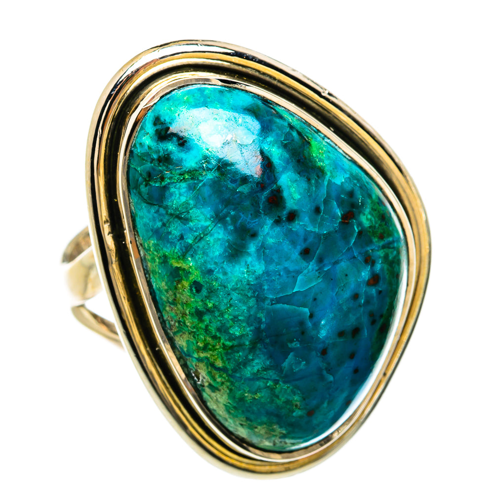 Chrysocolla Rings handcrafted by Ana Silver Co - RING81608