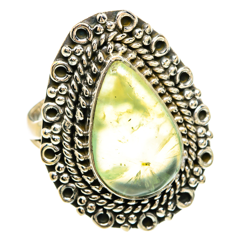 Prehnite Rings handcrafted by Ana Silver Co - RING81612 - Photo 2