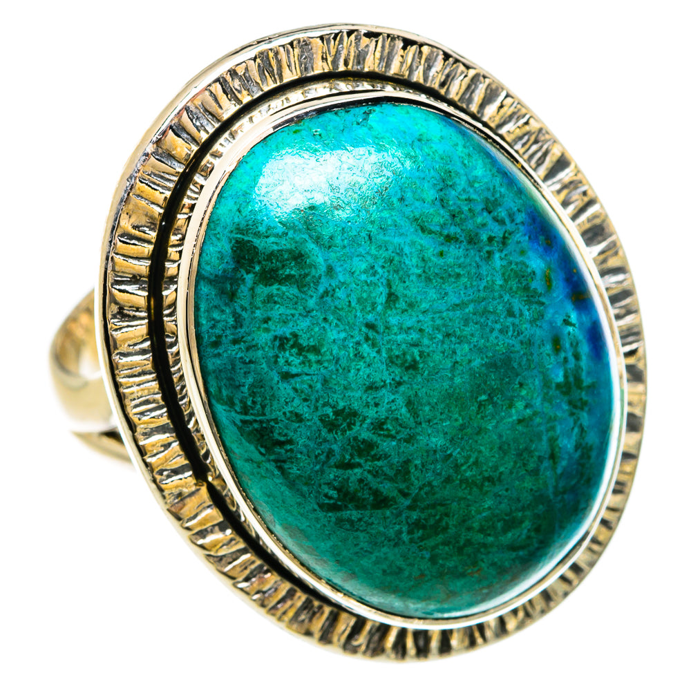 Chrysocolla Rings handcrafted by Ana Silver Co - RING81613