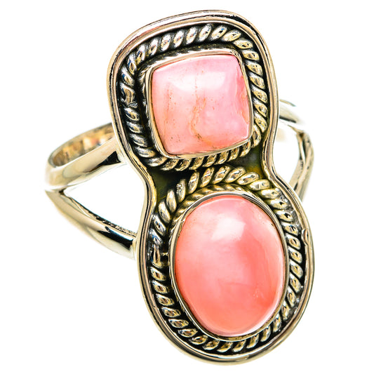 Pink Opal Rings handcrafted by Ana Silver Co - RING81619