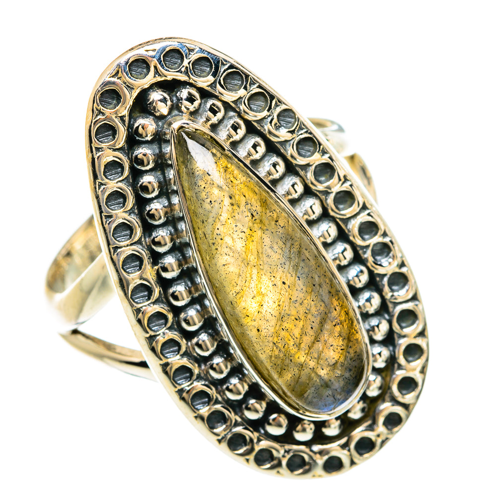 Labradorite Rings handcrafted by Ana Silver Co - RING81633