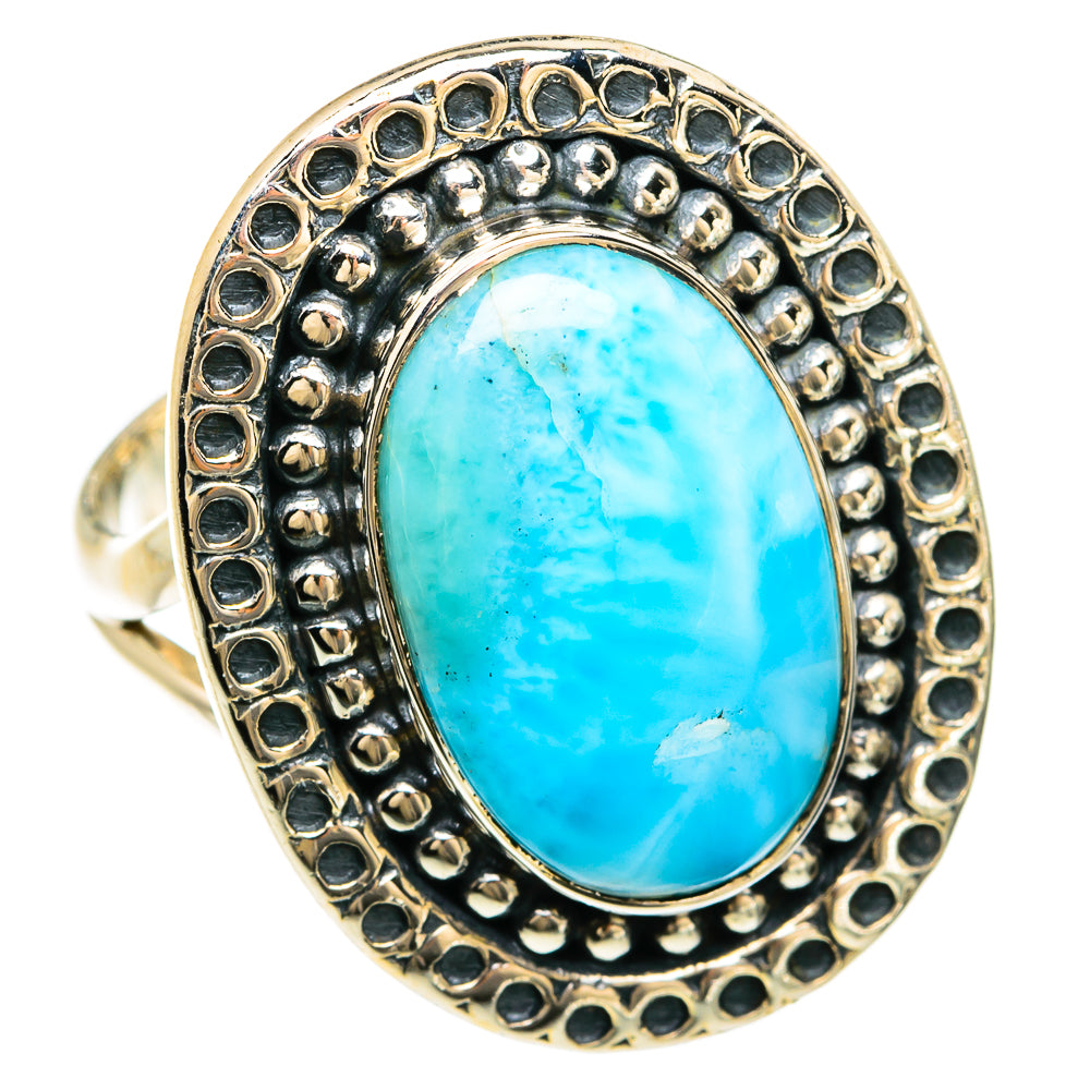 Larimar Rings handcrafted by Ana Silver Co - RING81637