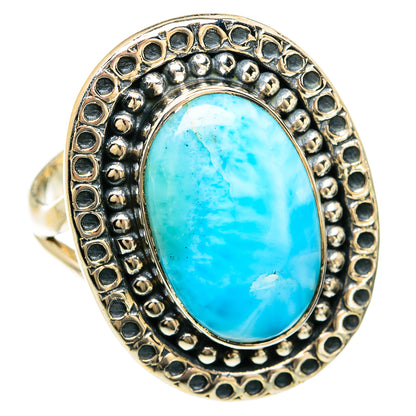 Larimar Rings handcrafted by Ana Silver Co - RING81637
