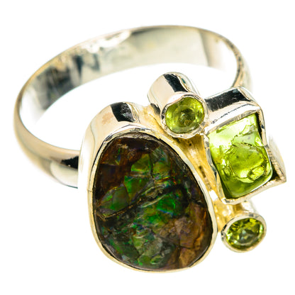 Ammolite Rings handcrafted by Ana Silver Co - RING81642