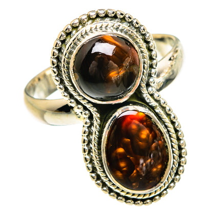 Mexican Fire Agate Rings handcrafted by Ana Silver Co - RING81645