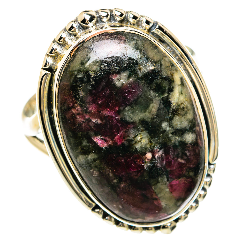 Russian Eudialyte Rings handcrafted by Ana Silver Co - RING81649