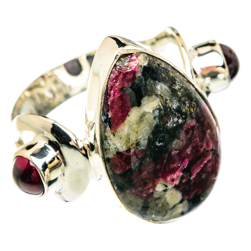 Russian Eudialyte Rings handcrafted by Ana Silver Co - RING81650
