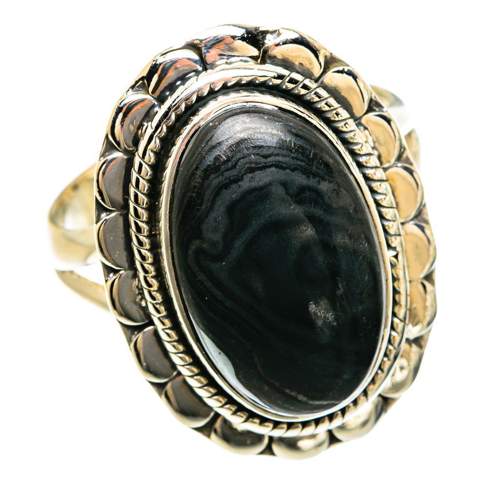 Psilomelane Rings handcrafted by Ana Silver Co - RING81656 - Photo 2