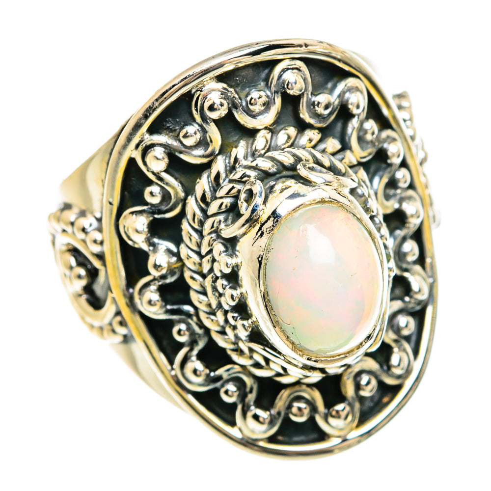 Ethiopian Opal Rings handcrafted by Ana Silver Co - RING81663 - Photo 2