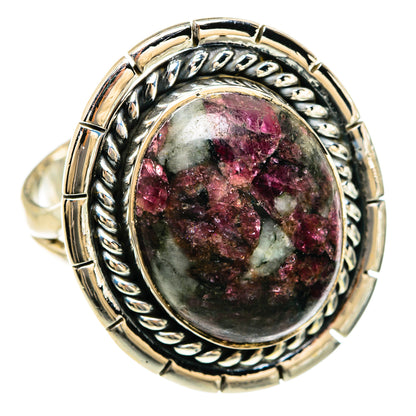 Russian Eudialyte Rings handcrafted by Ana Silver Co - RING81666