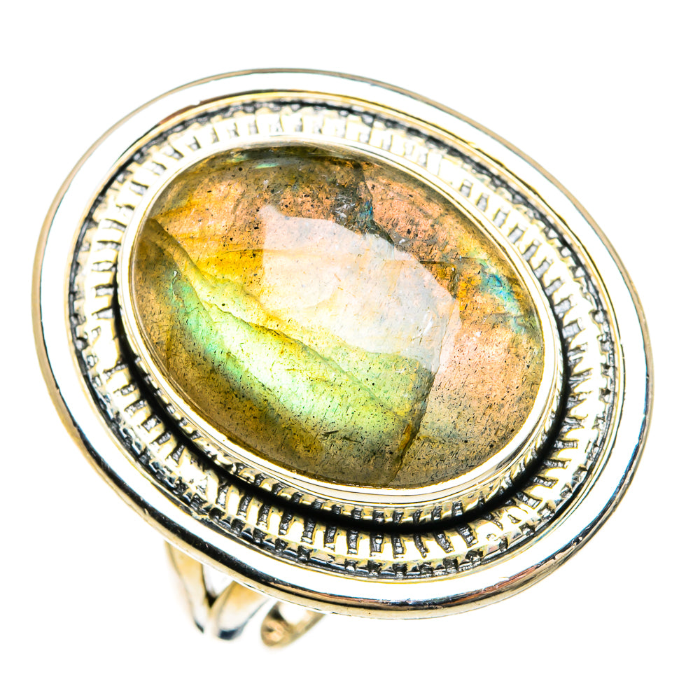 Labradorite Rings handcrafted by Ana Silver Co - RING81667