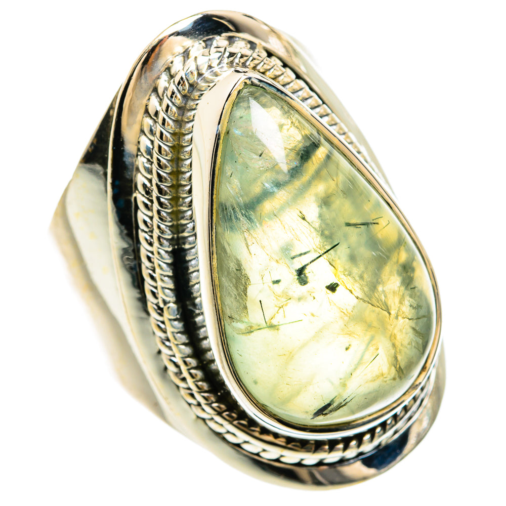 Prehnite Rings handcrafted by Ana Silver Co - RING81671