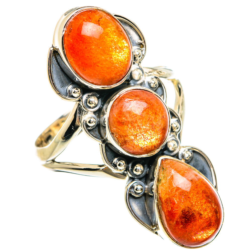 Sunstone Rings handcrafted by Ana Silver Co - RING81677