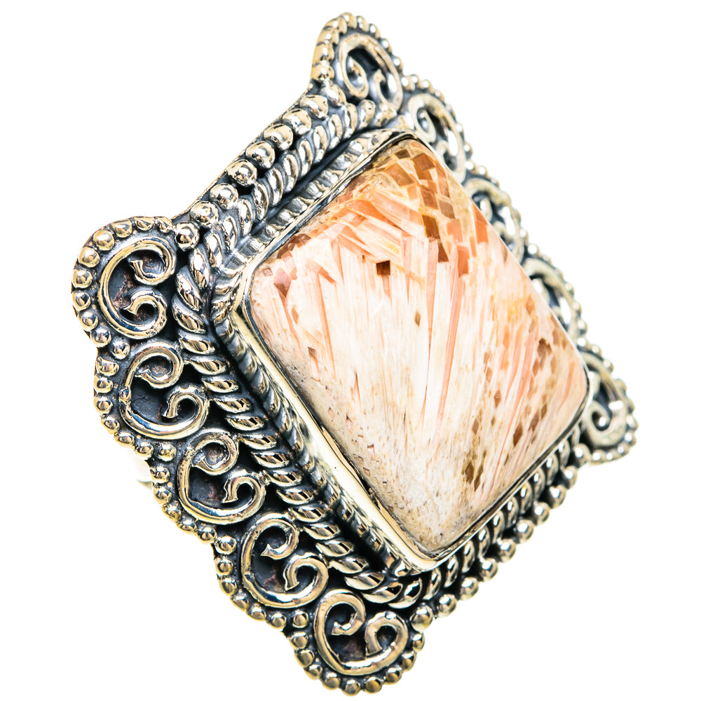 Scolecite Rings handcrafted by Ana Silver Co - RING81678
