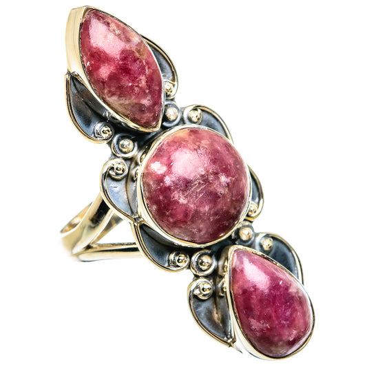 Lepidolite Rings handcrafted by Ana Silver Co - RING81680