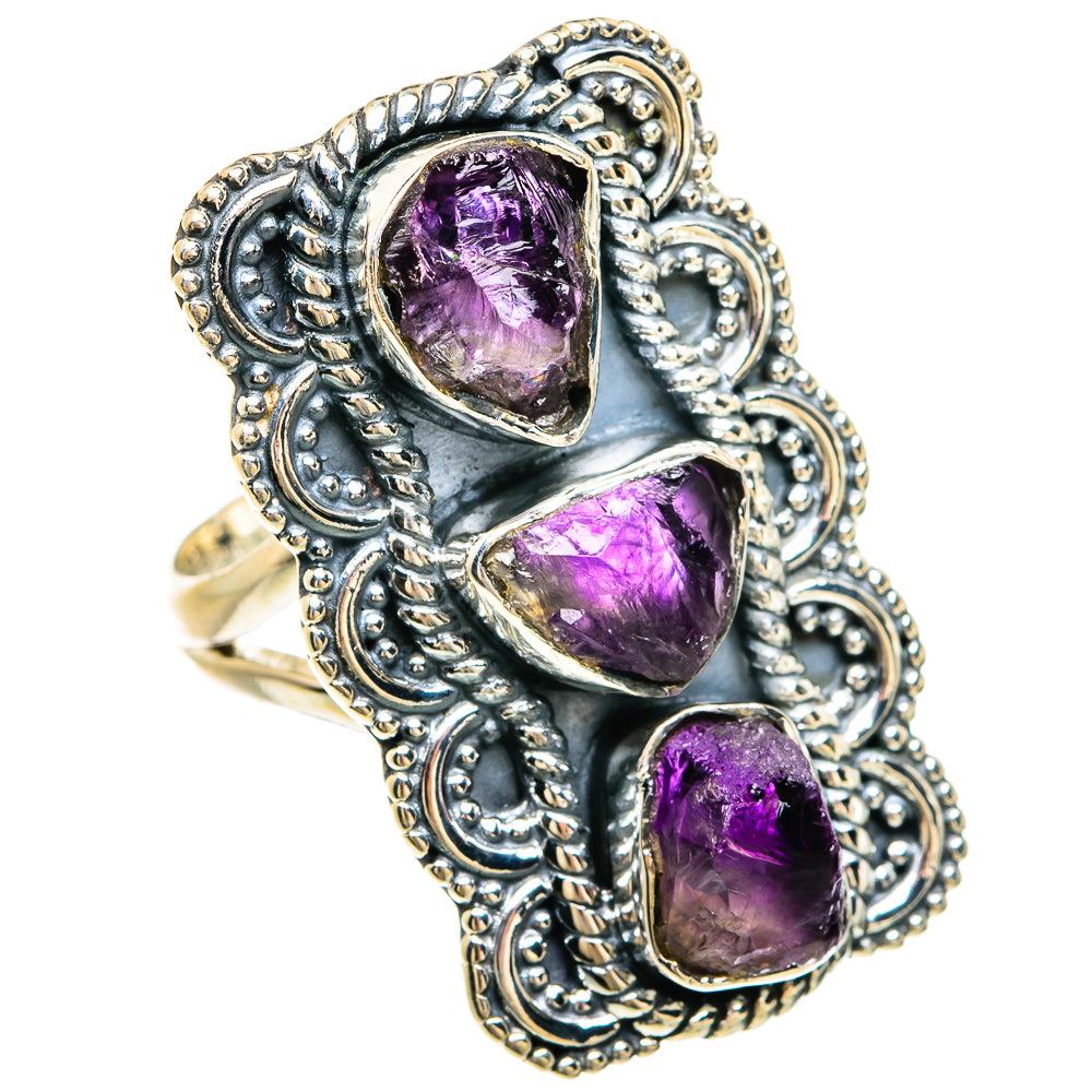 Amethyst Rings handcrafted by Ana Silver Co - RING81682 - Photo 2