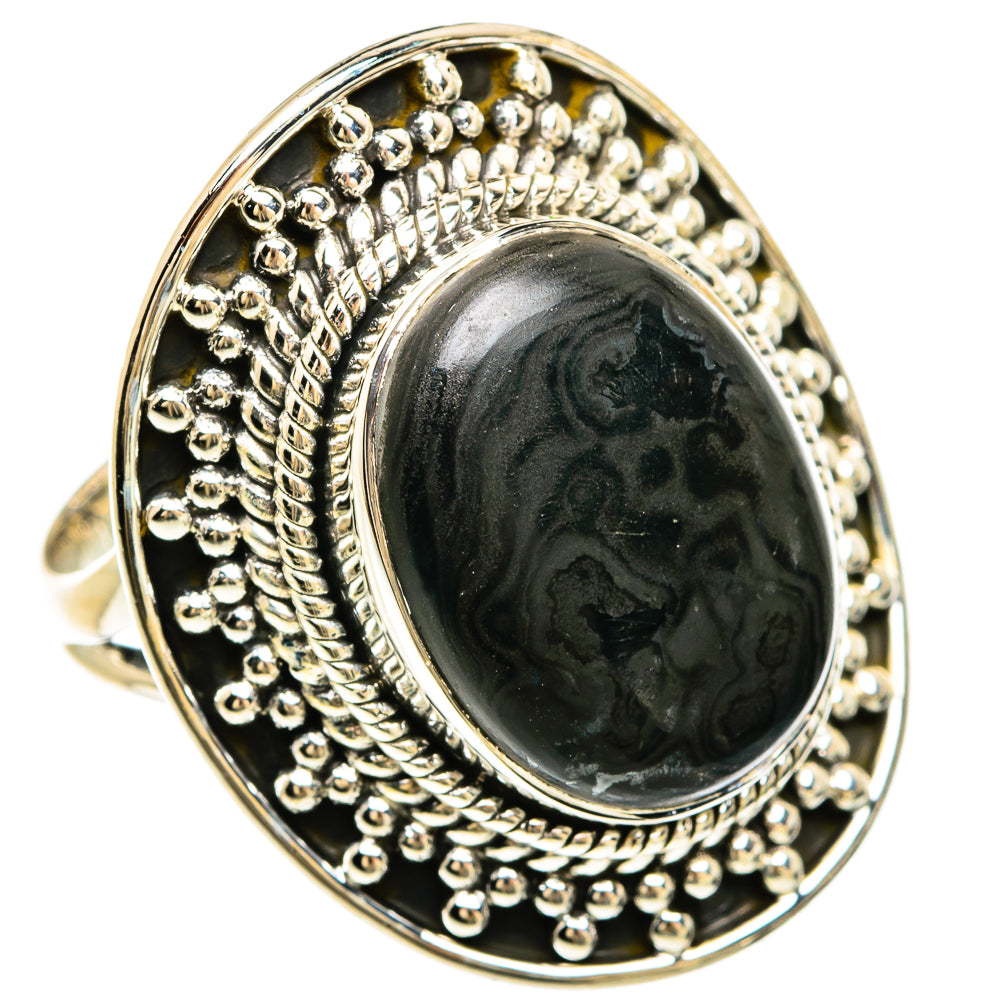 Psilomelane Rings handcrafted by Ana Silver Co - RING81687