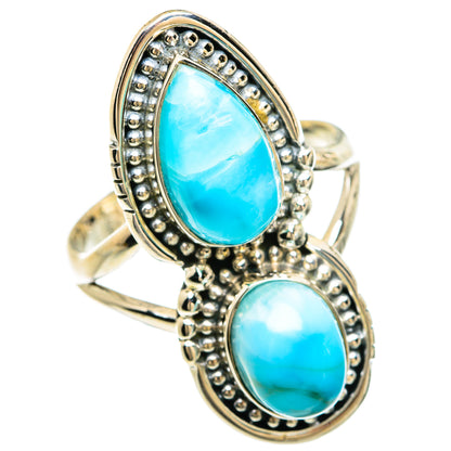Larimar Rings handcrafted by Ana Silver Co - RING81702