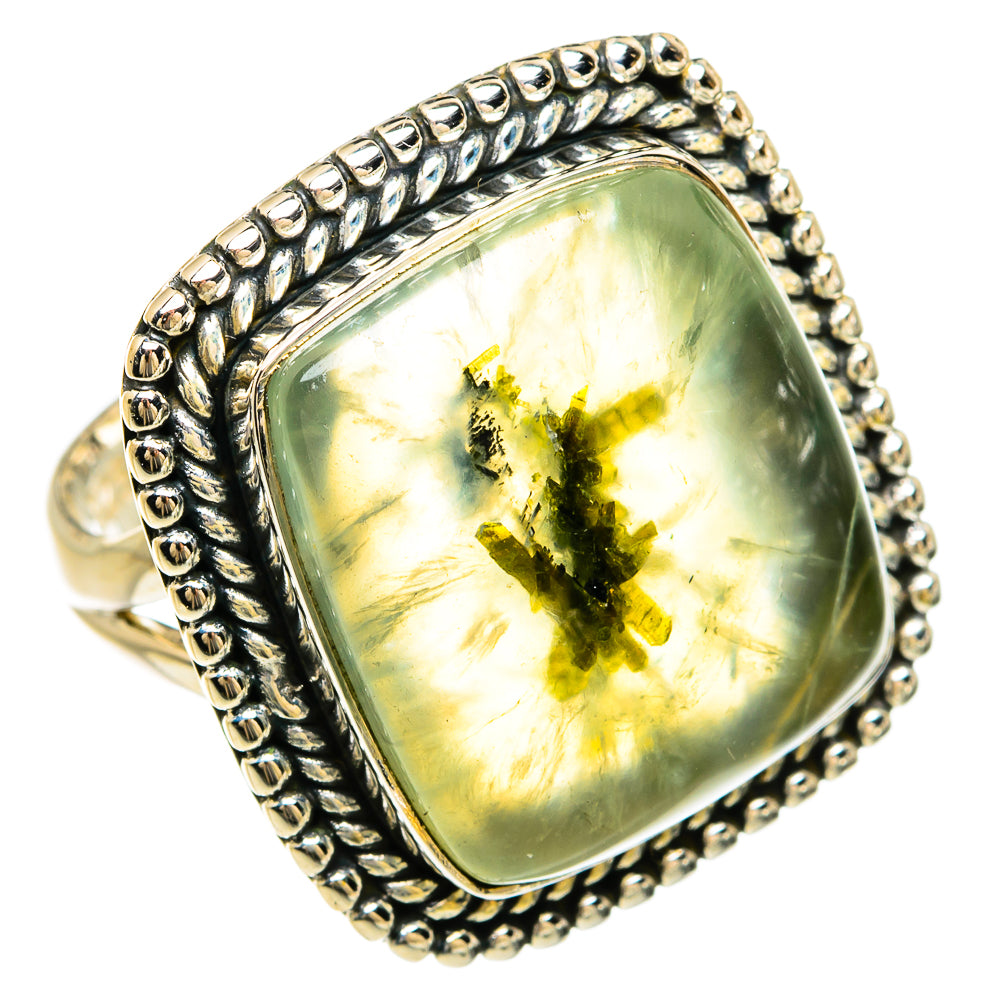 Prehnite Rings handcrafted by Ana Silver Co - RING81709