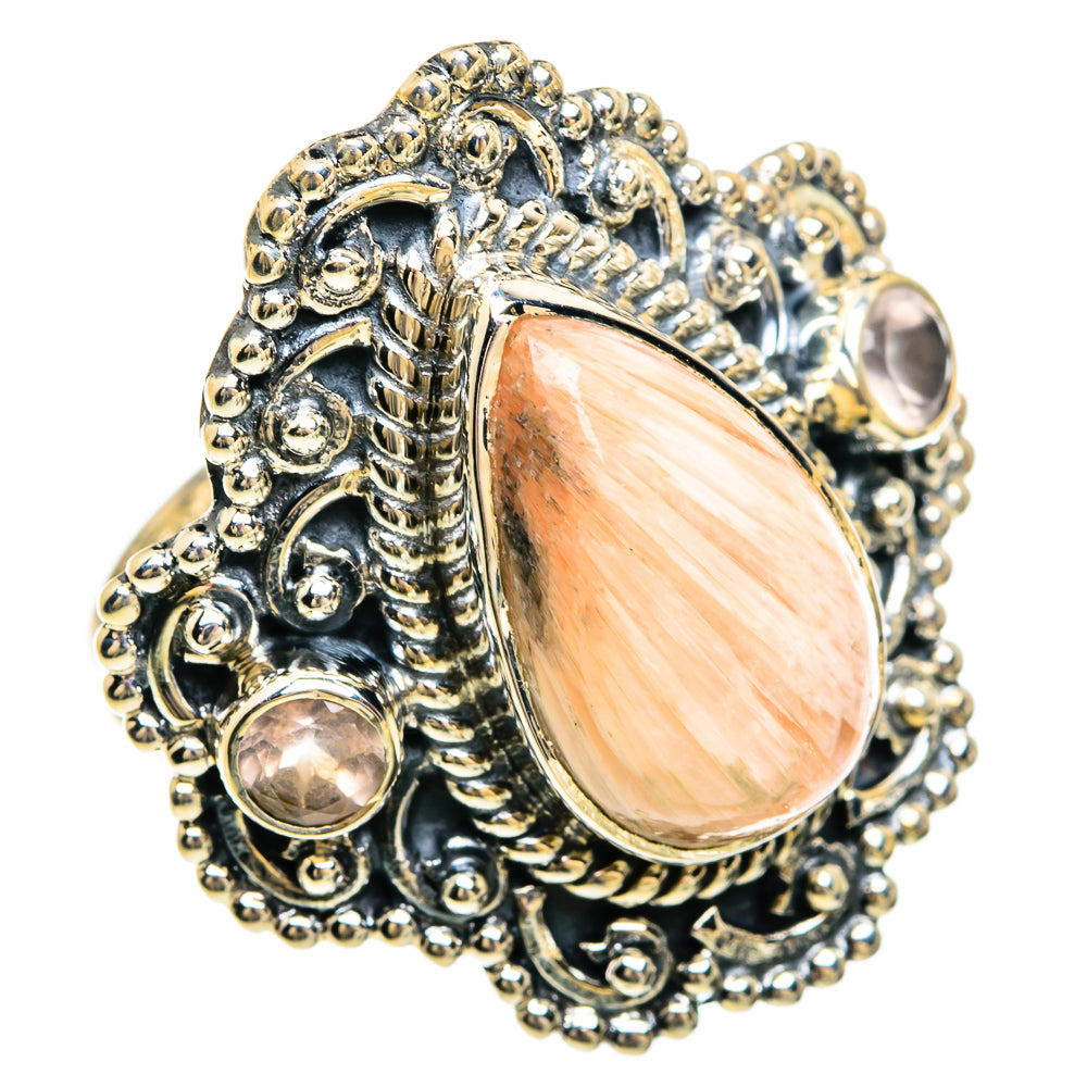 Scolecite Rings handcrafted by Ana Silver Co - RING81715