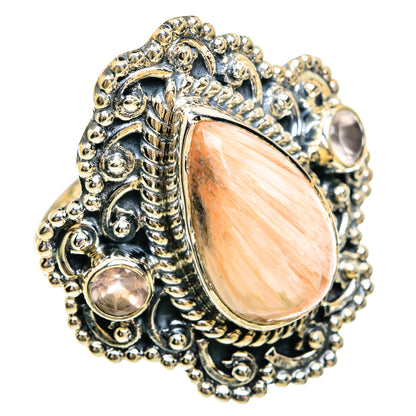 Scolecite Rings handcrafted by Ana Silver Co - RING81715