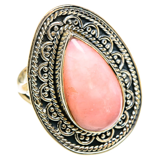 Pink Opal Rings handcrafted by Ana Silver Co - RING81717