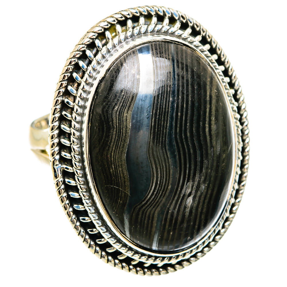 Psilomelane Rings handcrafted by Ana Silver Co - RING81724