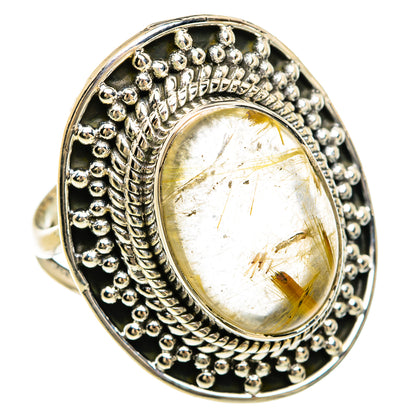 Rutilated Quartz Rings handcrafted by Ana Silver Co - RING81725