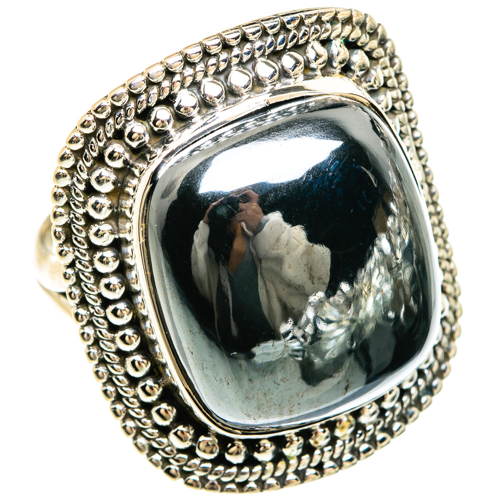 Hematite Rings handcrafted by Ana Silver Co - RING81734