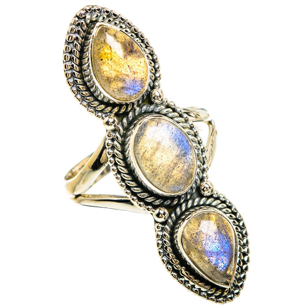 Labradorite Rings handcrafted by Ana Silver Co - RING81741