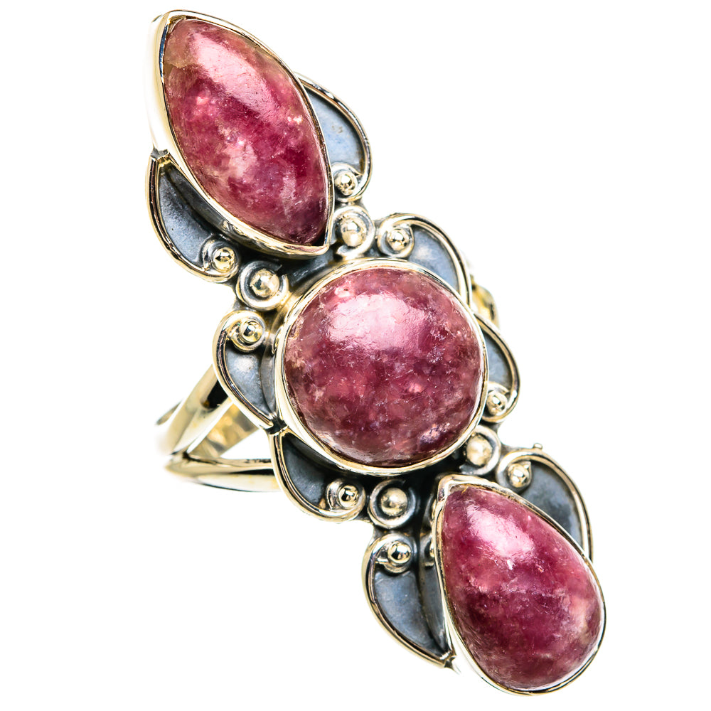 Lepidolite Rings handcrafted by Ana Silver Co - RING81751
