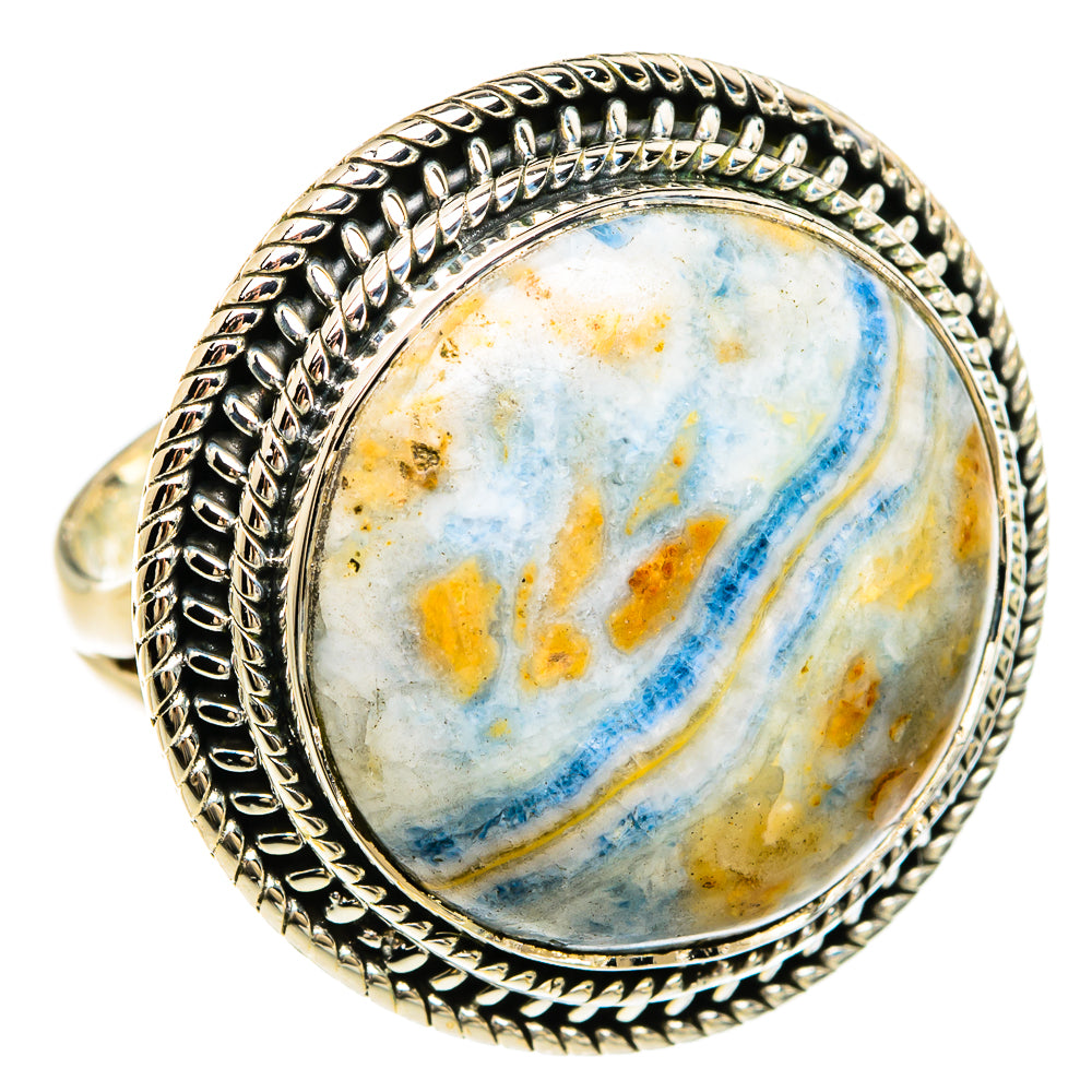 Blue Scheelite Rings handcrafted by Ana Silver Co - RING81761