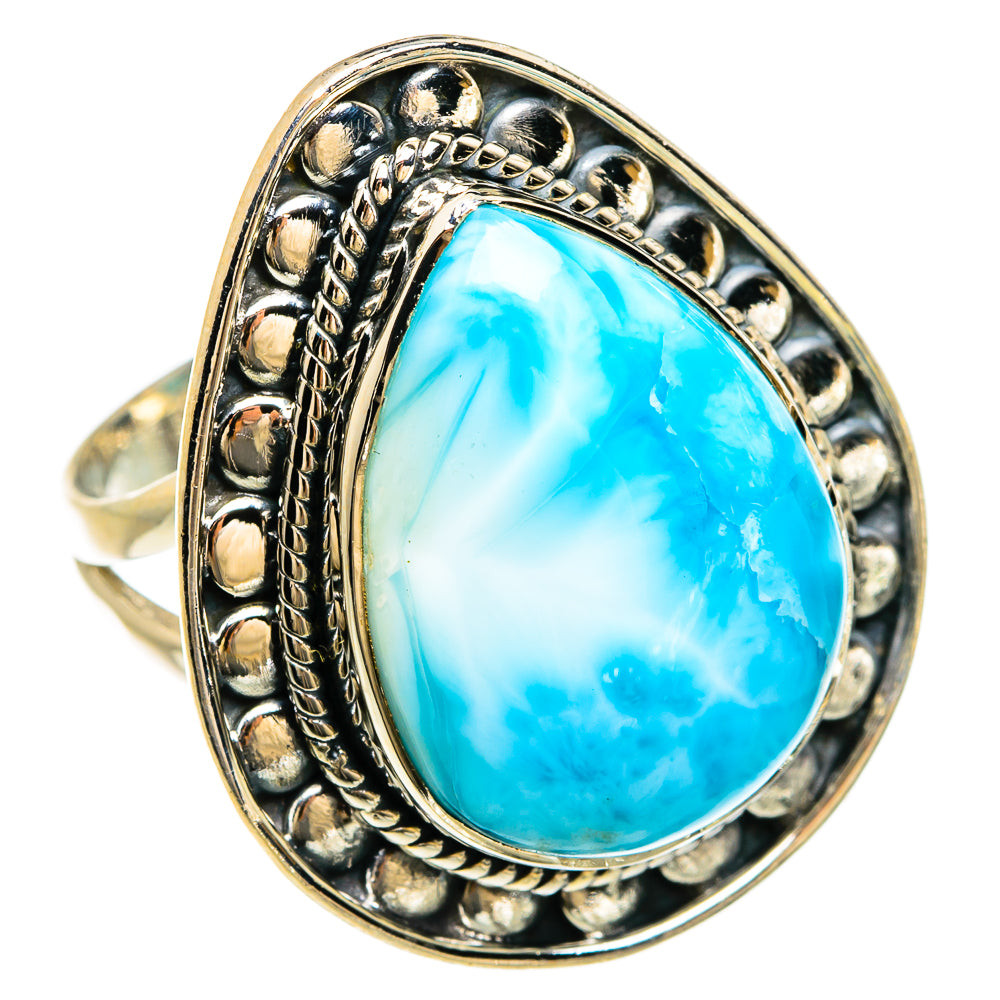 Larimar Rings handcrafted by Ana Silver Co - RING81762