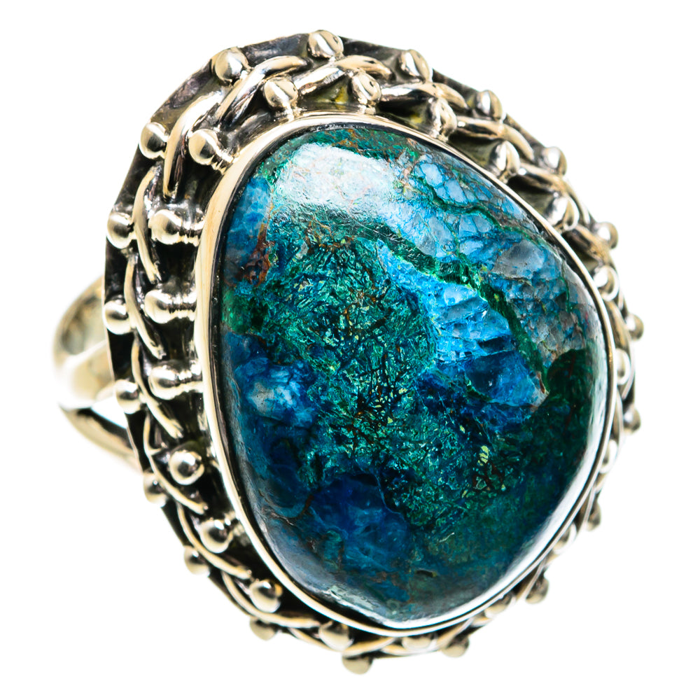 Chrysocolla Rings handcrafted by Ana Silver Co - RING81768