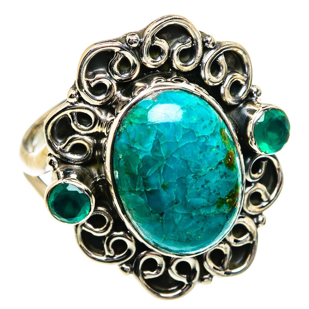Chrysocolla Rings handcrafted by Ana Silver Co - RING81774